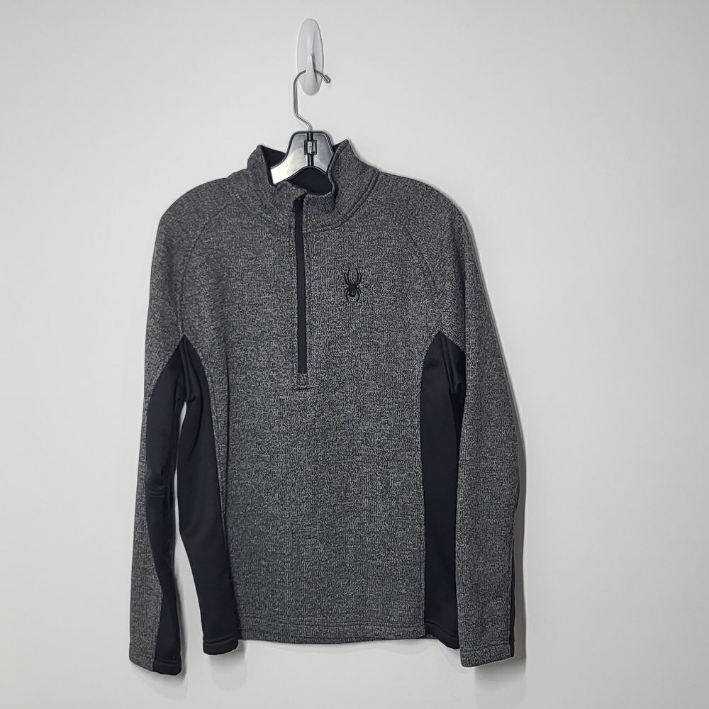 Spyder Men's Gray & Black Pullover Sweater